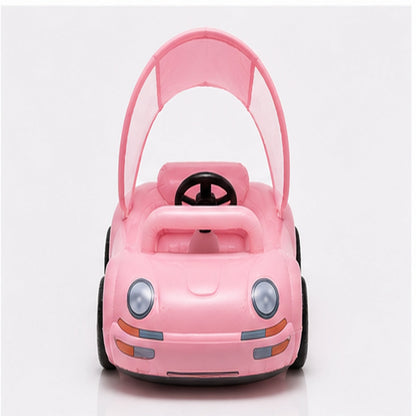 AquaVroom pink inflatable pool car, front view