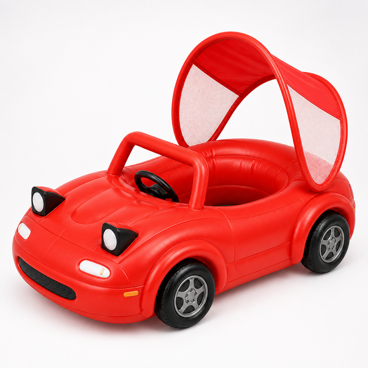 AquaVroom red inflatable pool car