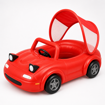 AquaVroom red inflatable pool car